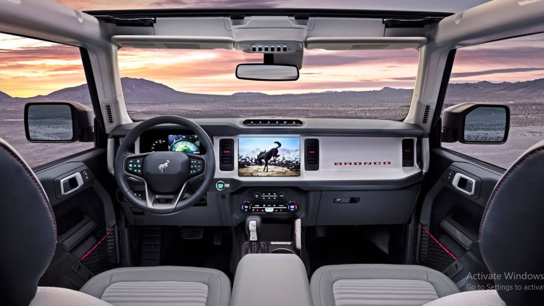 2023 Ford Bronco Pickup Interior